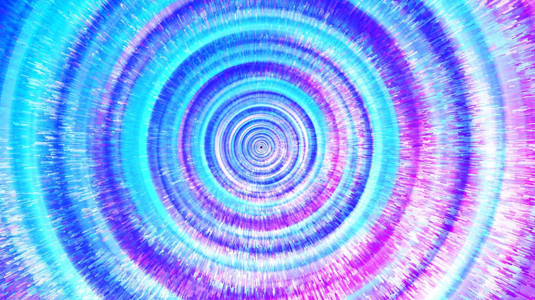 Neon Radial spiral forward tunnel effect meta universe technology sense background photo