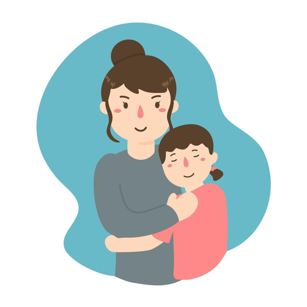 hand drawn mother's day illustration vector