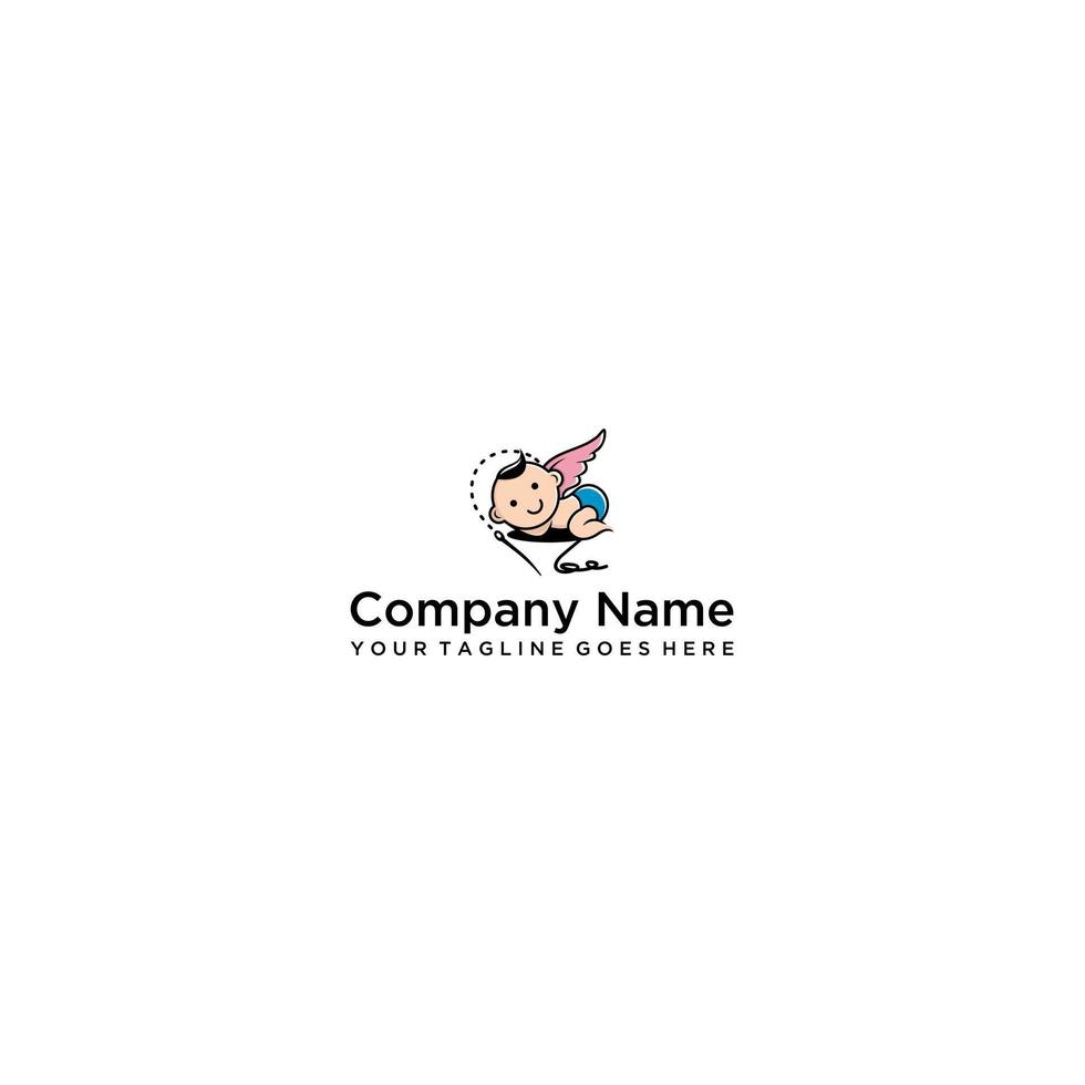 Baby Clothing Creative Logo Design vector