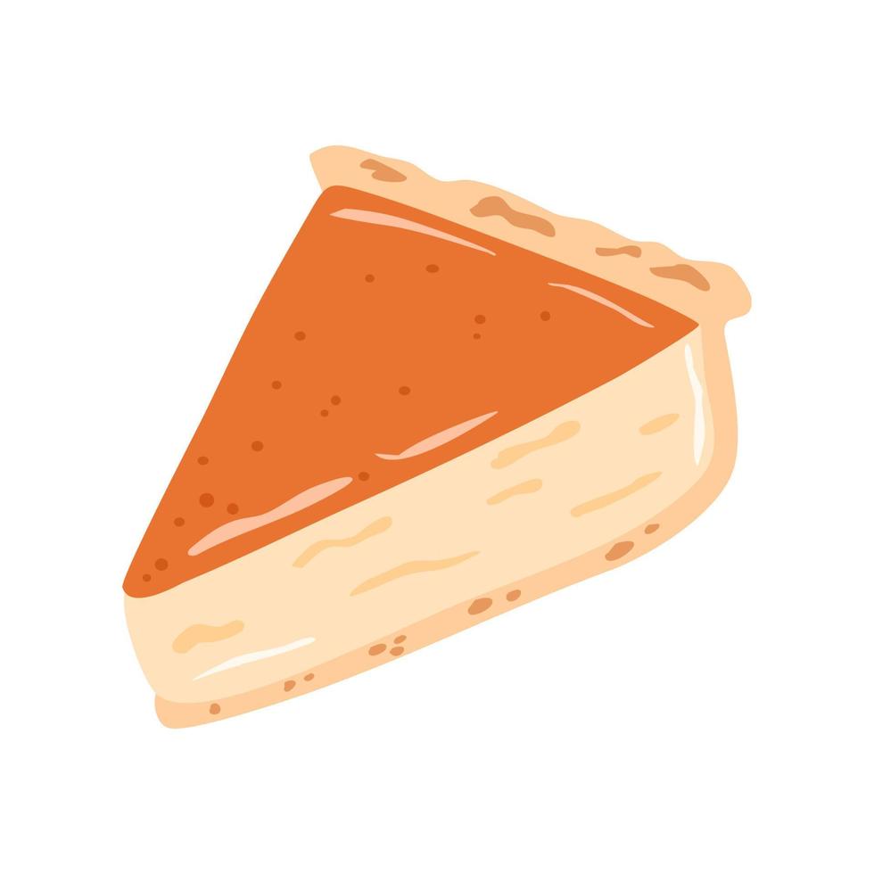 sweet custard tart or lemon pie vector