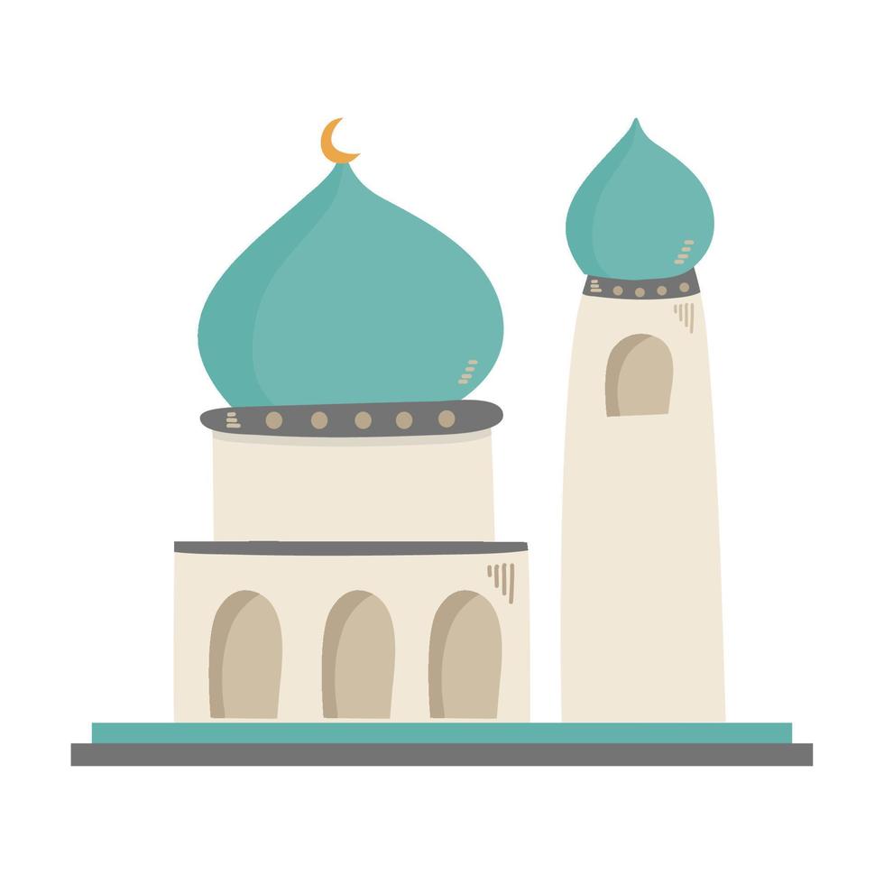 flat eid al-fitr eid mubarak illustration vector