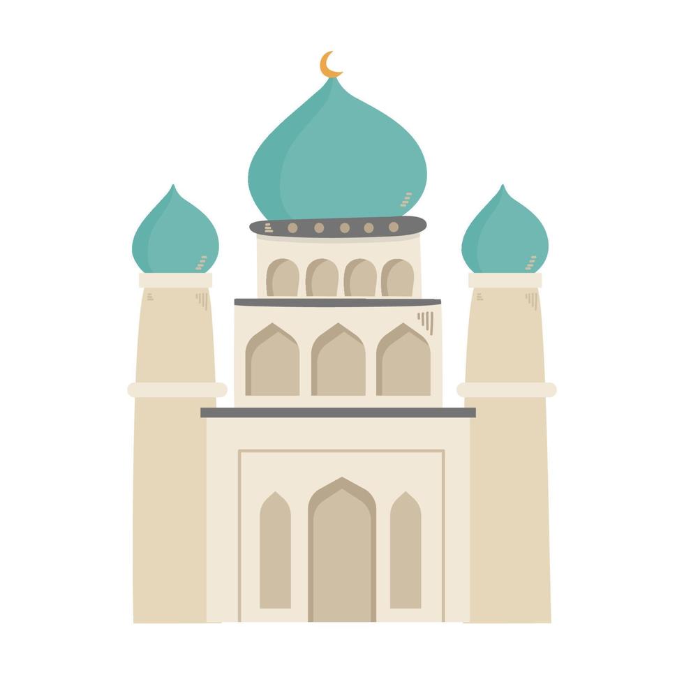 ilustración de una mezquita islámica vector