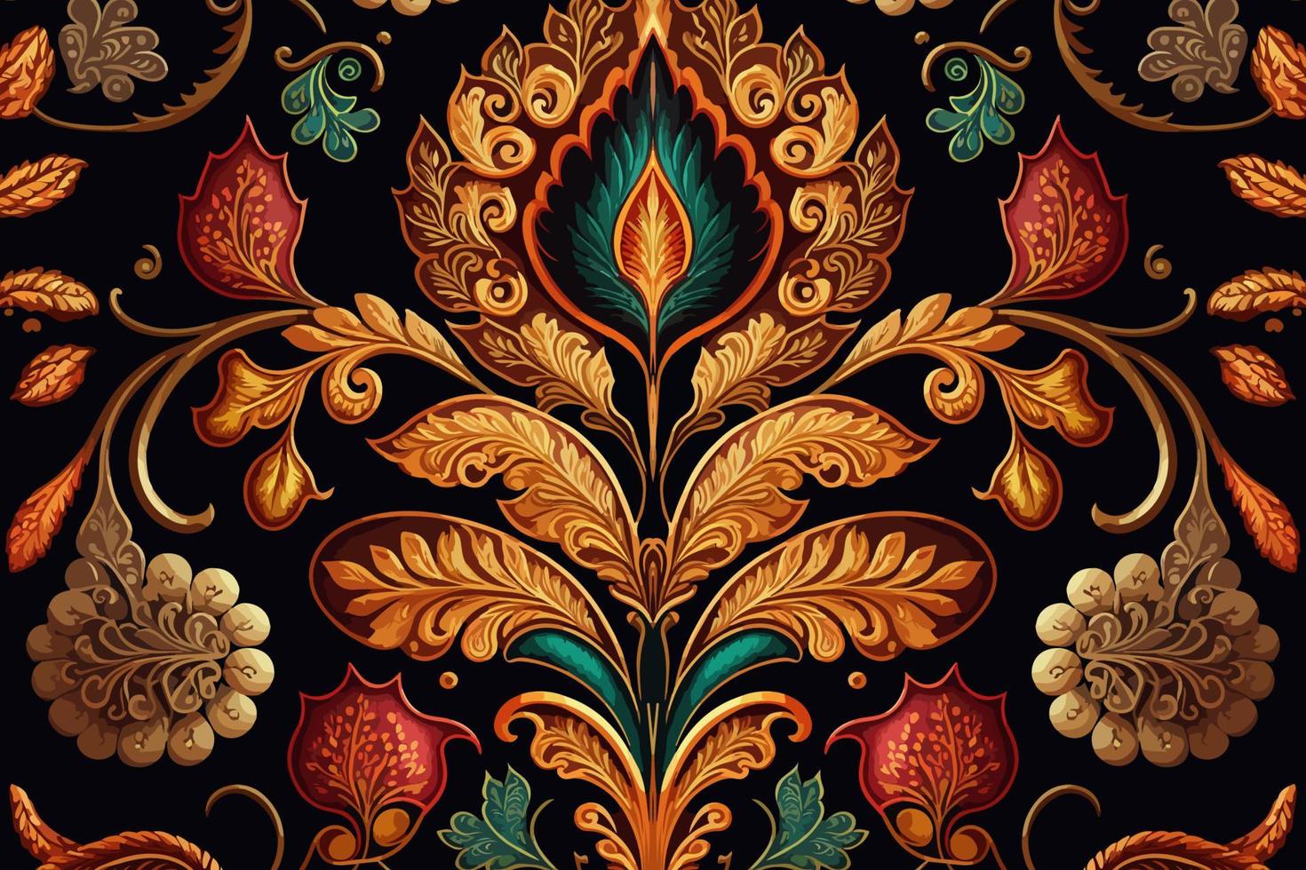 Traditional seamless indian textile fabric pattern Stock