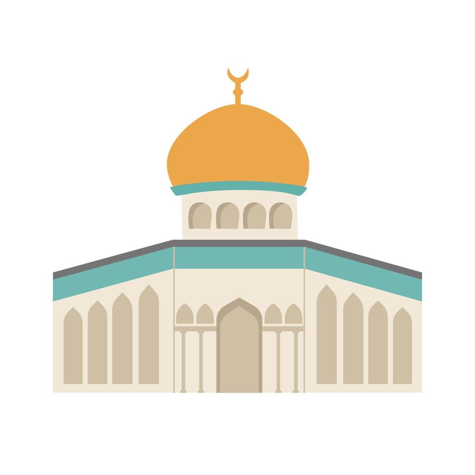 edificio de la mezquita islámica vector