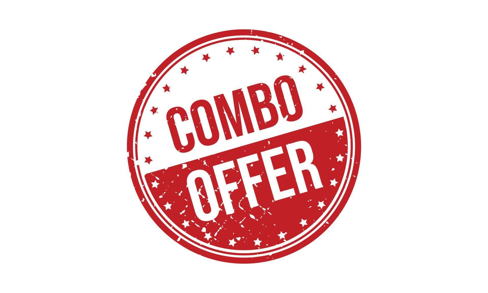 Combo Offer Rubber Stamp. Combo Offer Grunge Stamp Seal Vector Illustration