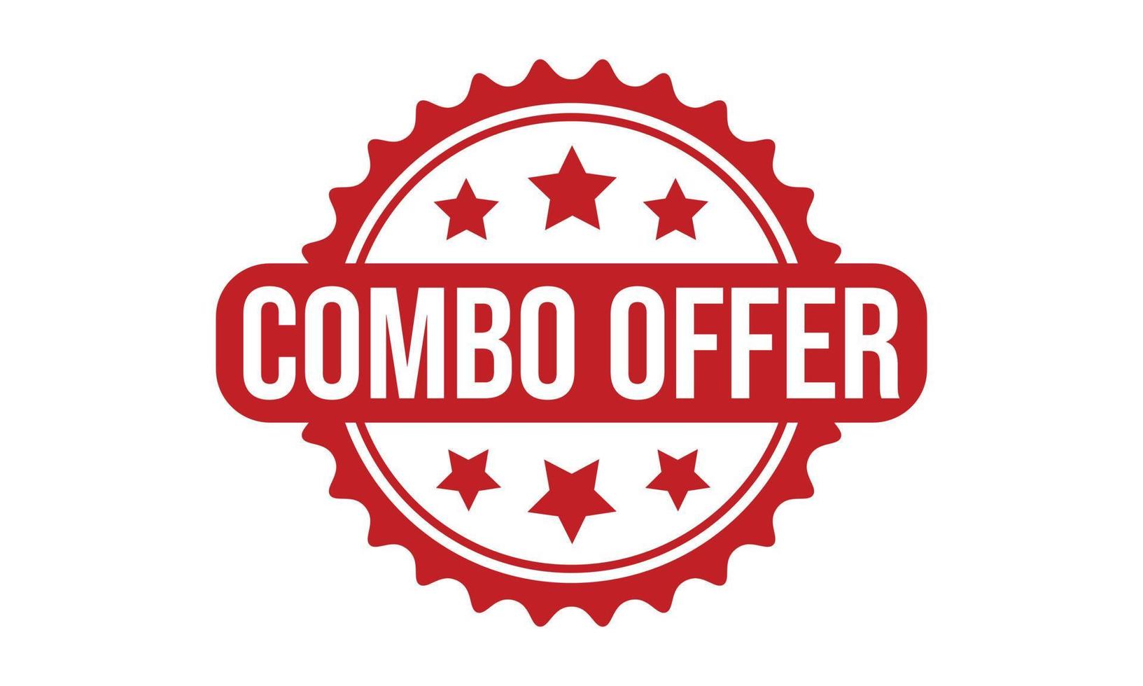 Combo Offer Rubber Stamp. Combo Offer Grunge Stamp Seal Vector Illustration