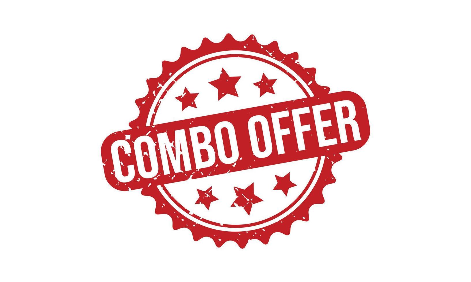 Combo Offer Rubber Stamp. Combo Offer Grunge Stamp Seal Vector Illustration