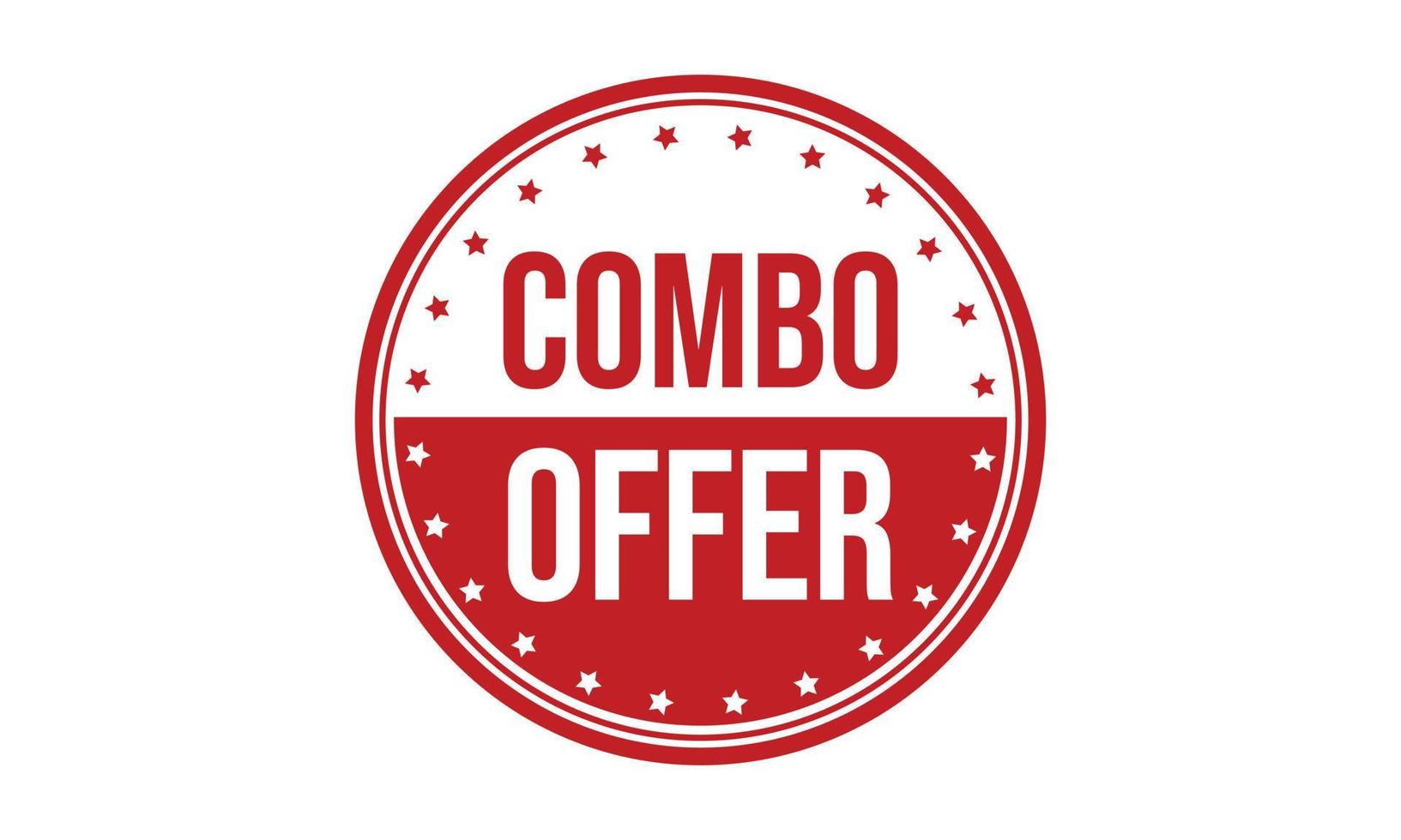 Combo Offer Rubber Stamp. Combo Offer Grunge Stamp Seal Vector Illustration