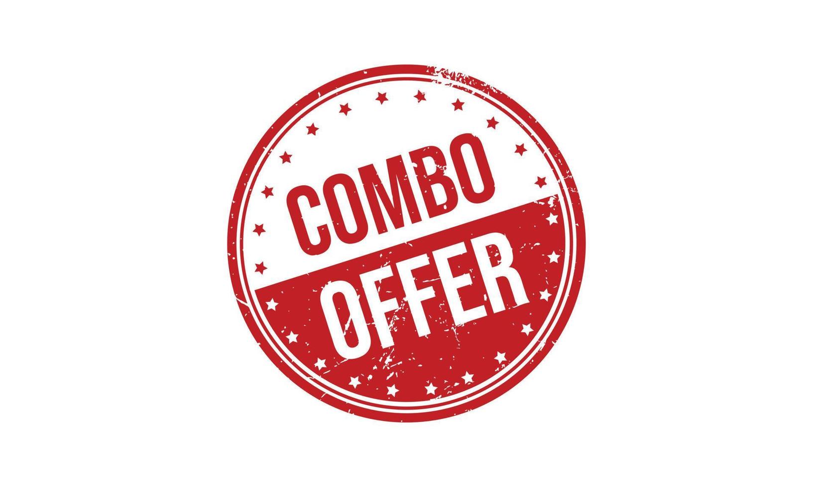 Combo Offer Rubber Stamp. Combo Offer Grunge Stamp Seal Vector Illustration