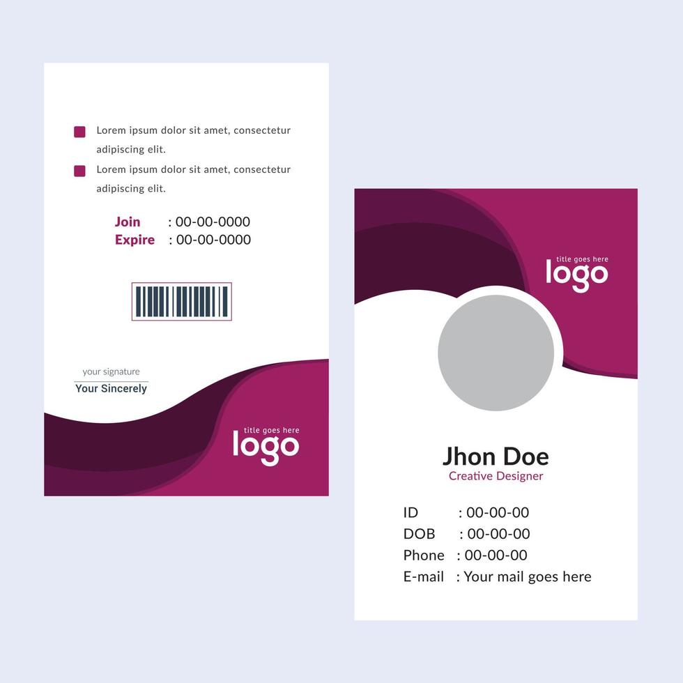 Creative Templates Business Card. Purple Business Cards. Professional and elegant abstract card templates perfect for your company and job title. vector design templates. clean business cards.