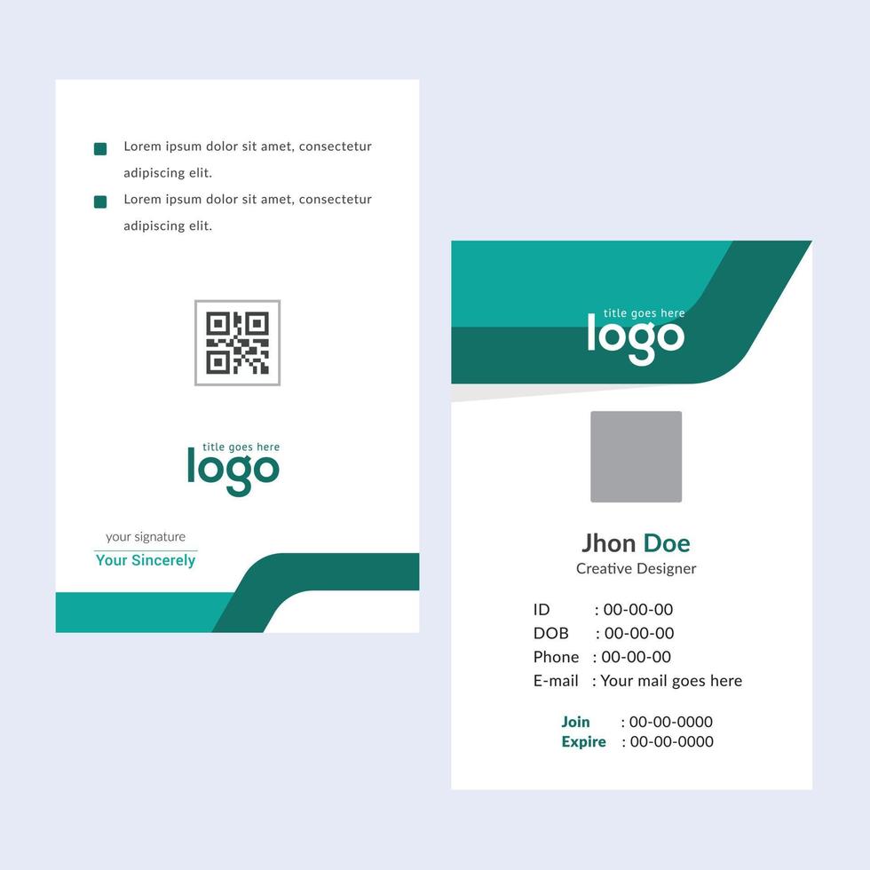 Creative Templates Business Card. Tosca Business Cards. Professional and elegant abstract card templates perfect for your company and job title. vector design templates. clean business cards.