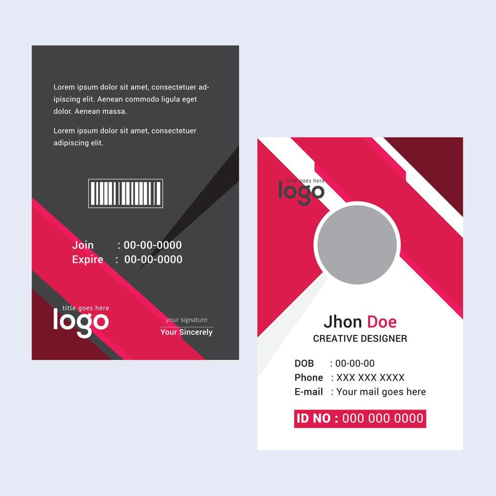 Creative Templates Business Card. Red Business Cards. Professional and elegant abstract card templates perfect for your company and job title. vector design templates. clean business cards.