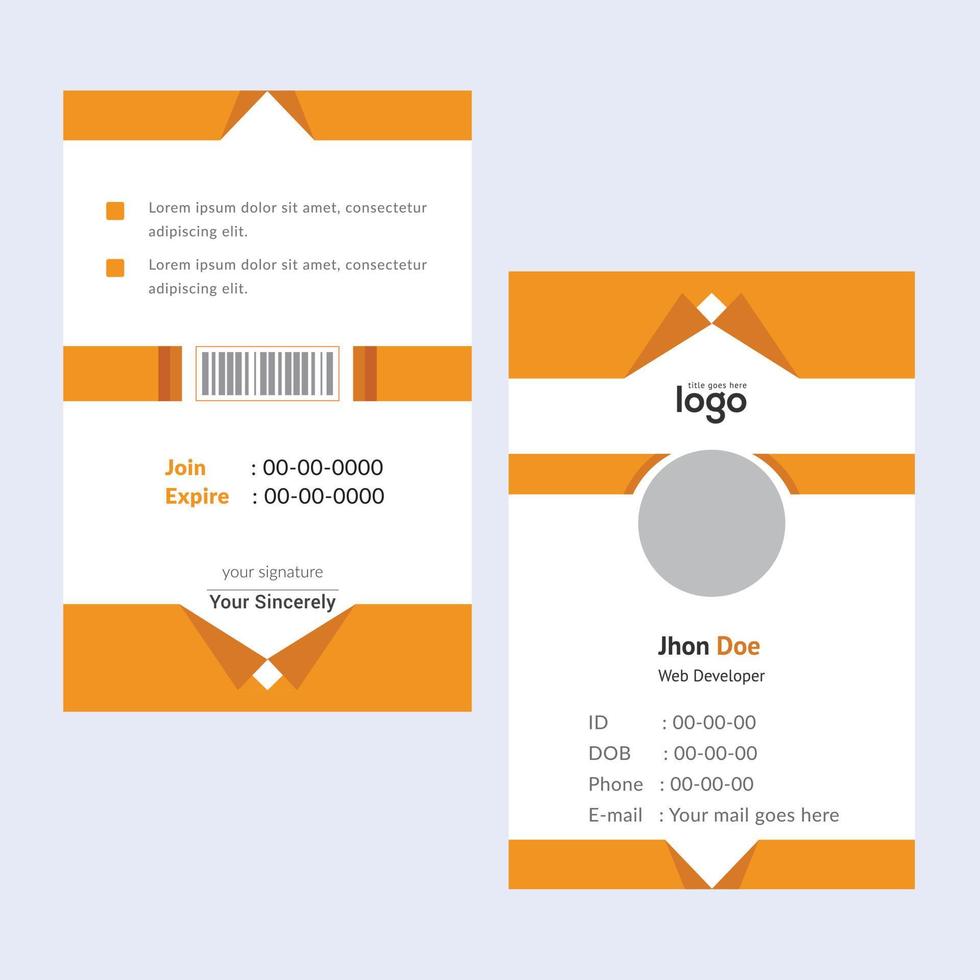 creativo plantillas negocio tarjeta. naranja negocio tarjetas profesional y elegante resumen tarjeta plantillas Perfecto para tu empresa y trabajo título. vector diseño plantillas. limpiar negocio tarjetas