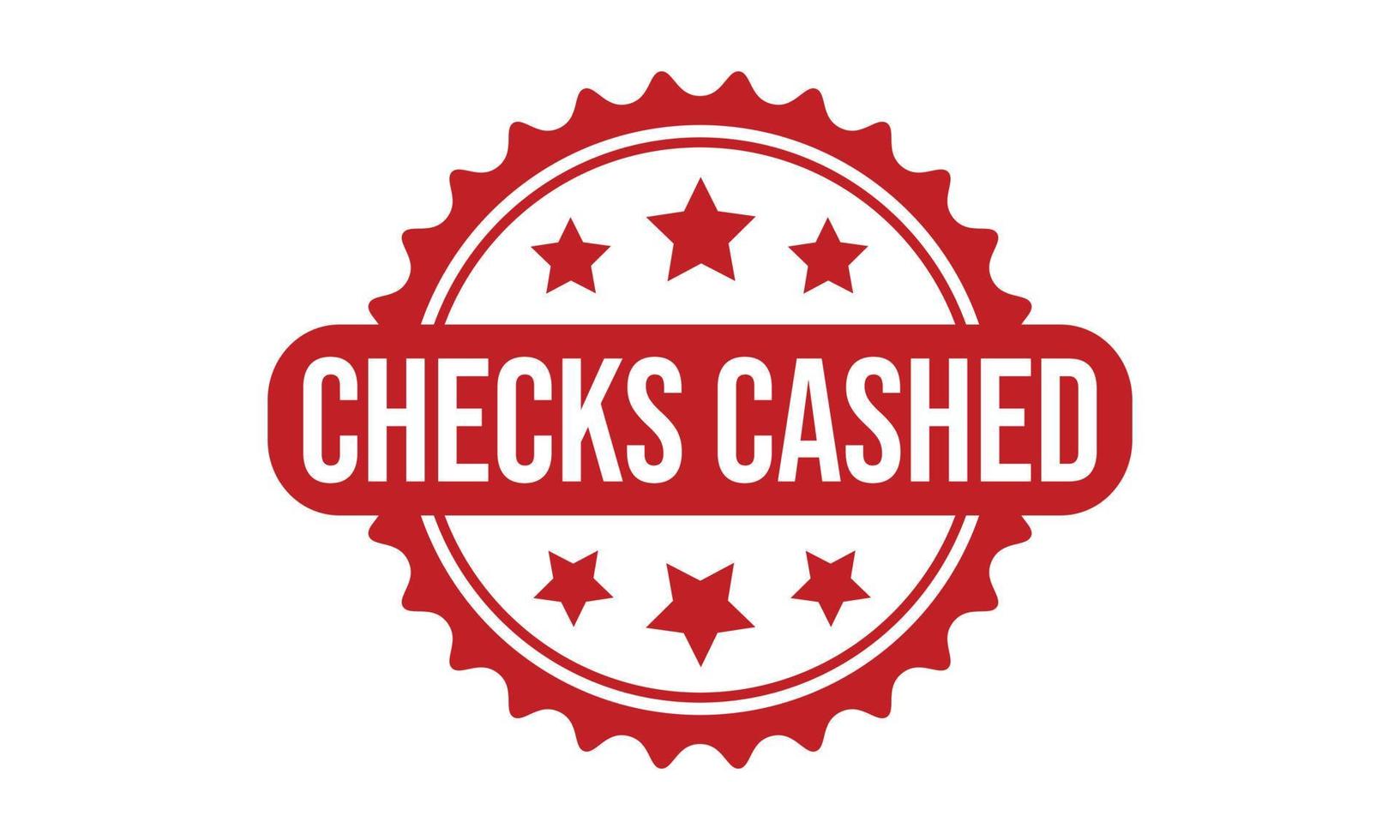 Checks Cashed Rubber Stamp. Checks Cashed Rubber Grunge Stamp Seal Vector Illustration