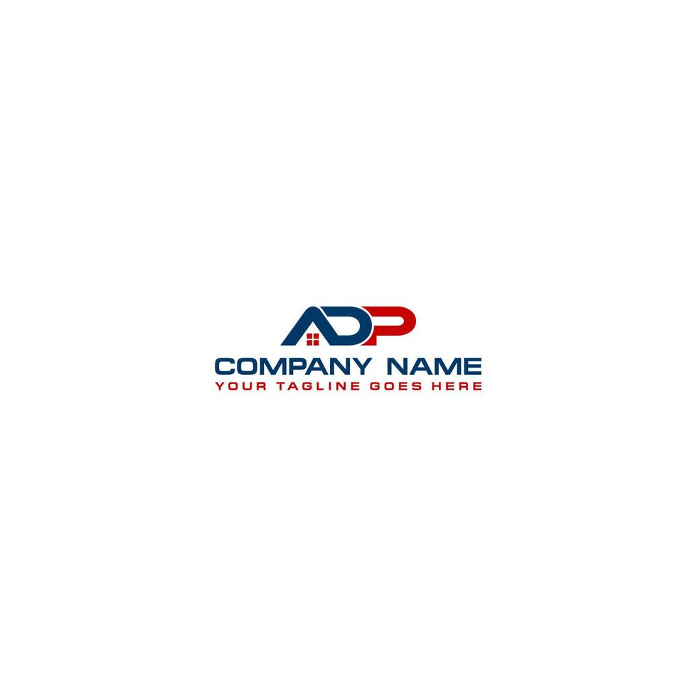 Letters ADP logo design template vector