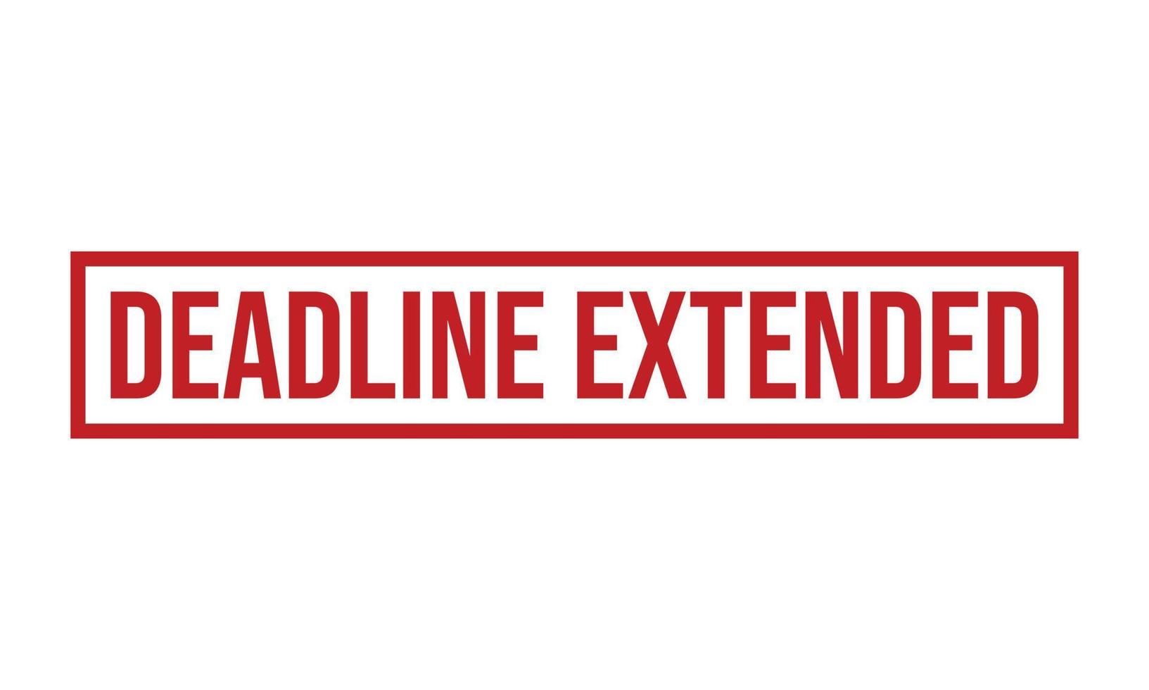 Deadline Extended Rubber Stamp. Deadline Extended Grunge Stamp Seal Vector Illustration