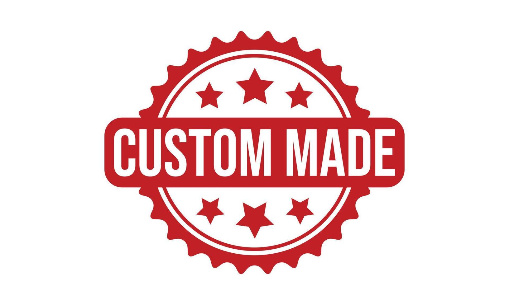 Custom Made Rubber Stamp. Custom Made Grunge Stamp Seal Vector Illustration