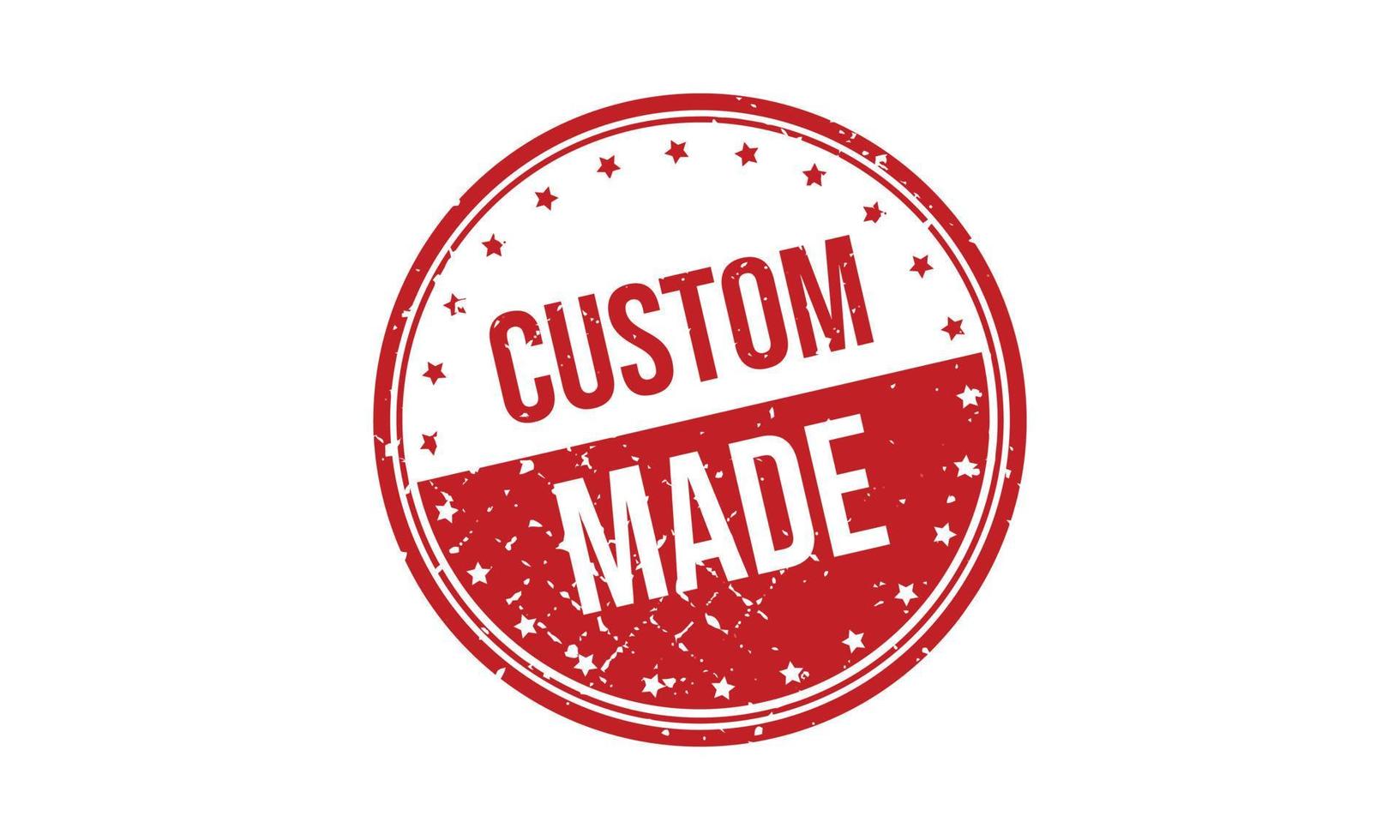 Custom Made Rubber Stamp. Custom Made Grunge Stamp Seal Vector Illustration