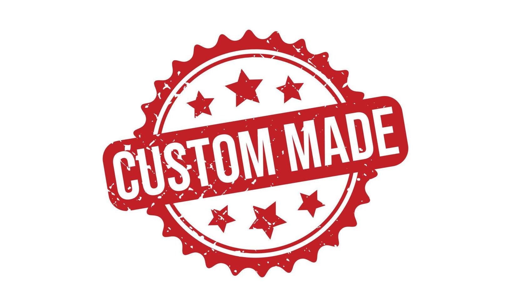 Custom Made Rubber Stamp. Custom Made Grunge Stamp Seal Vector Illustration