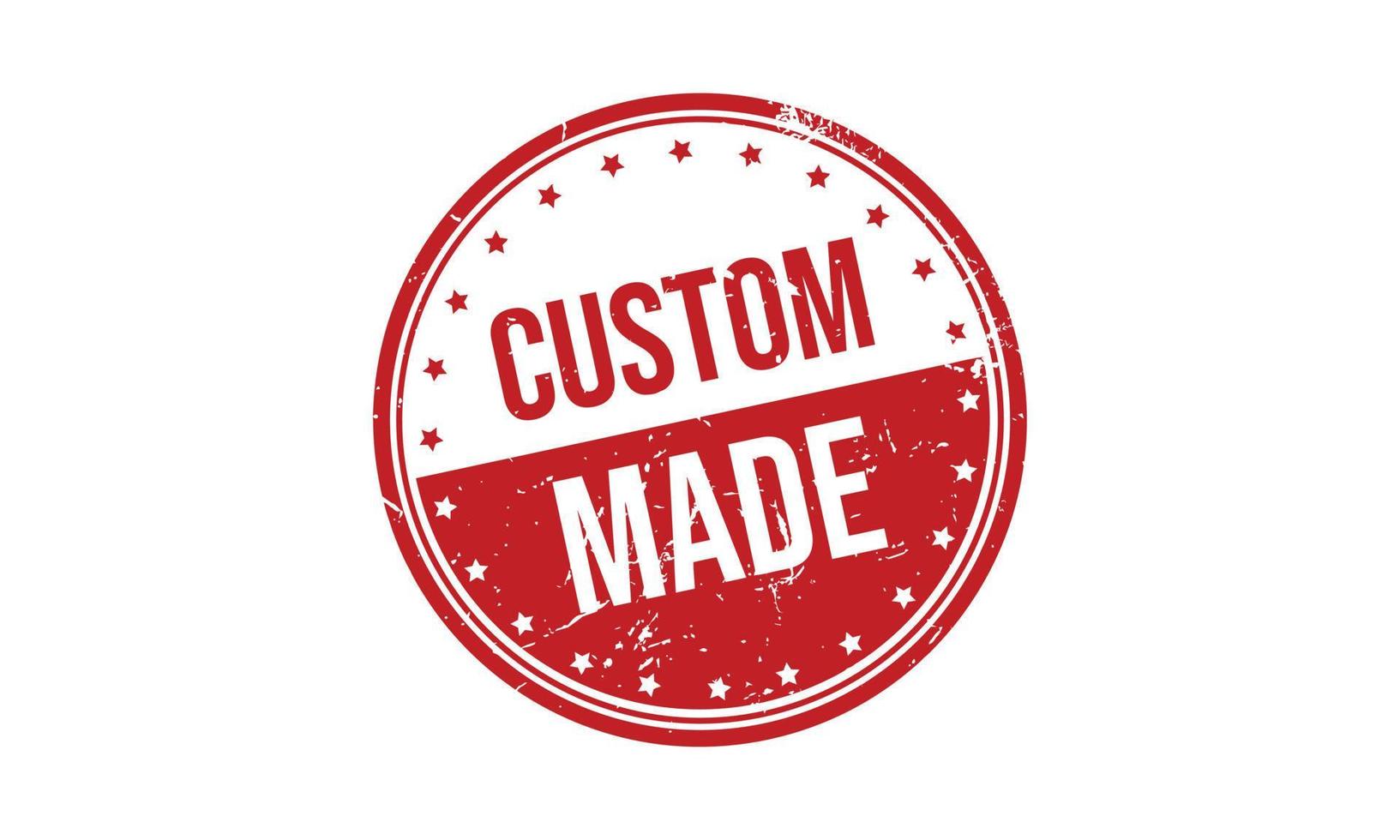 Custom Made Rubber Stamp. Custom Made Grunge Stamp Seal Vector Illustration