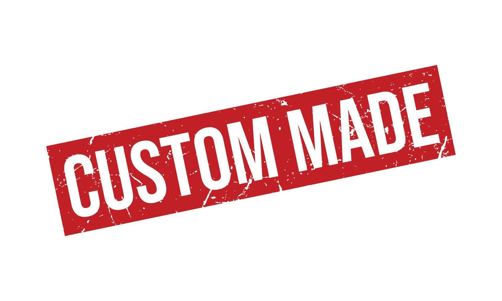 Custom Made Rubber Stamp. Custom Made Grunge Stamp Seal Vector Illustration
