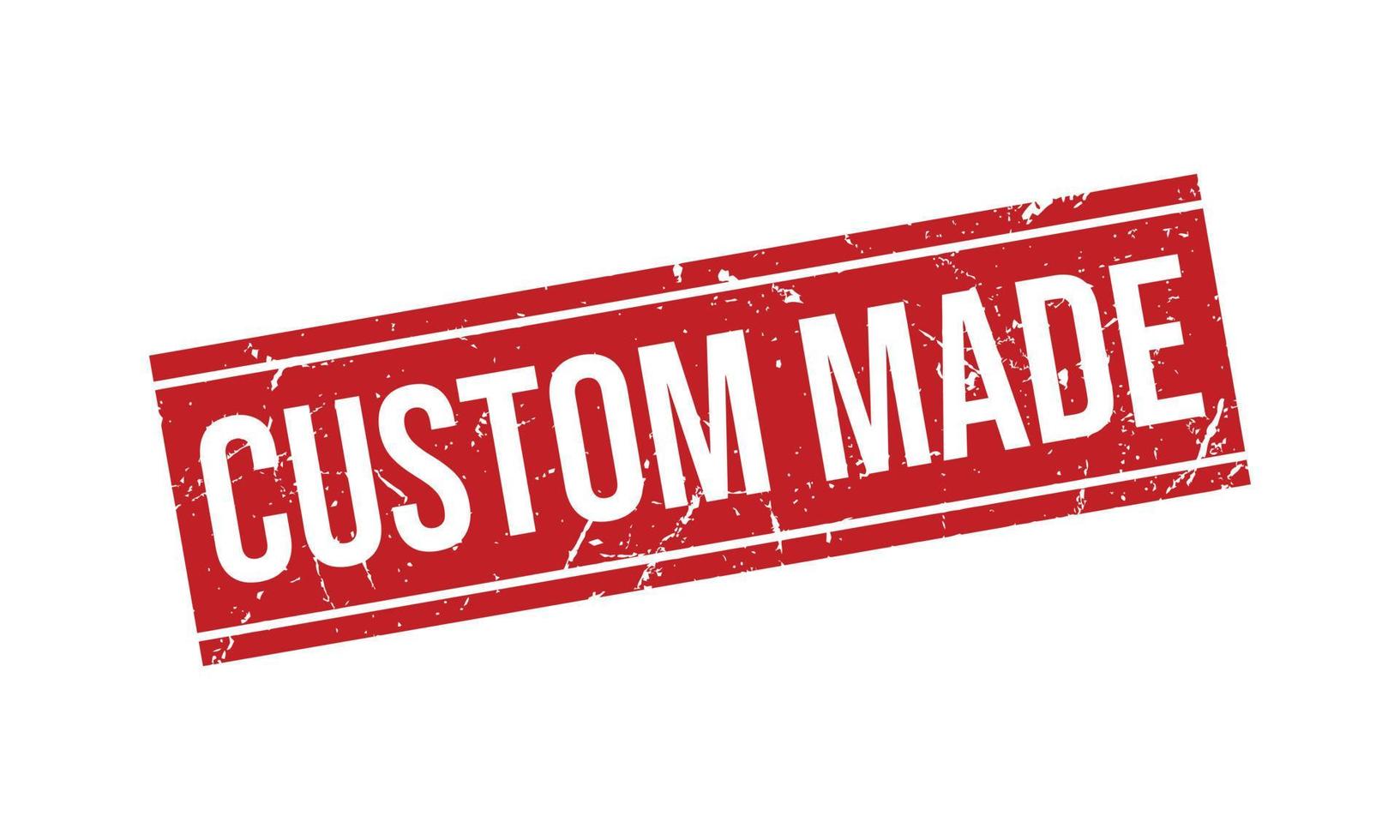 Custom Made Rubber Stamp. Custom Made Grunge Stamp Seal Vector Illustration