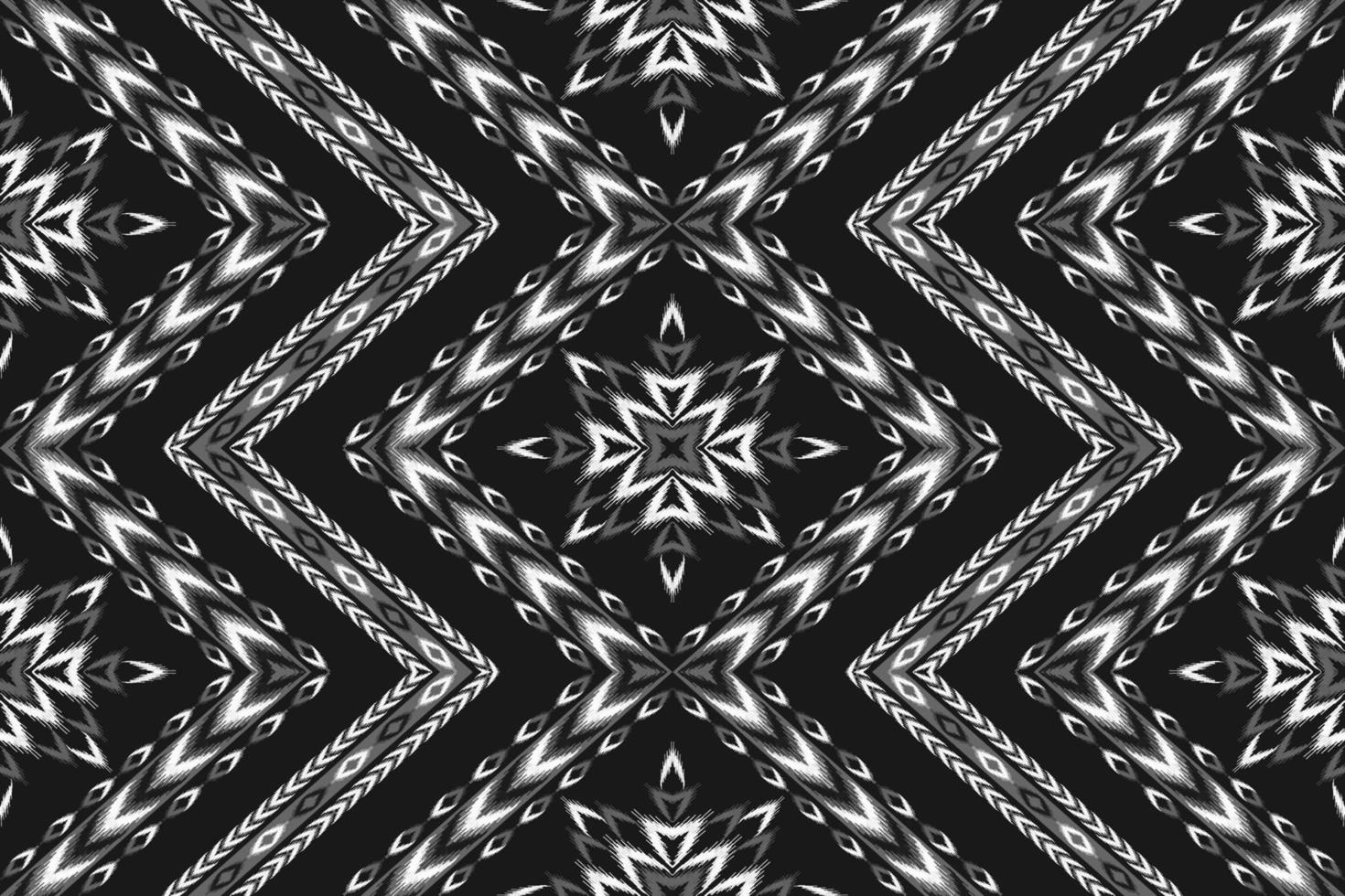 resumen flor modelo Arte. geométrico étnico ikat sin costura modelo en tribal. americano, mexicano estilo. vector