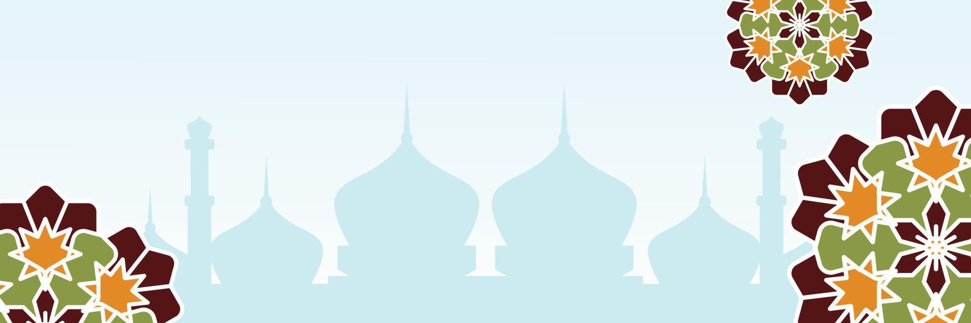 Islamic background, with beautiful mandala ornament. vector template for banners, greeting cards for Islamic holidays, eid al fitr, ramadhan, eid al adha