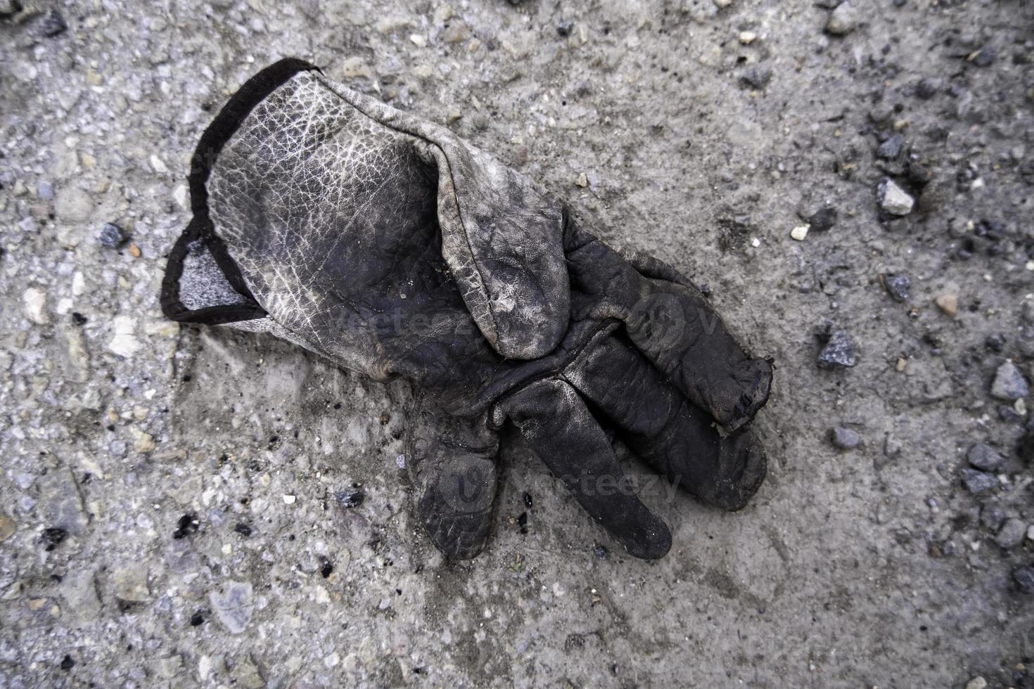 Grease stained glove photo