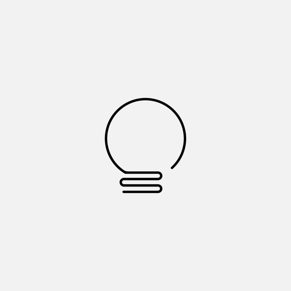 bulb icon logo vector