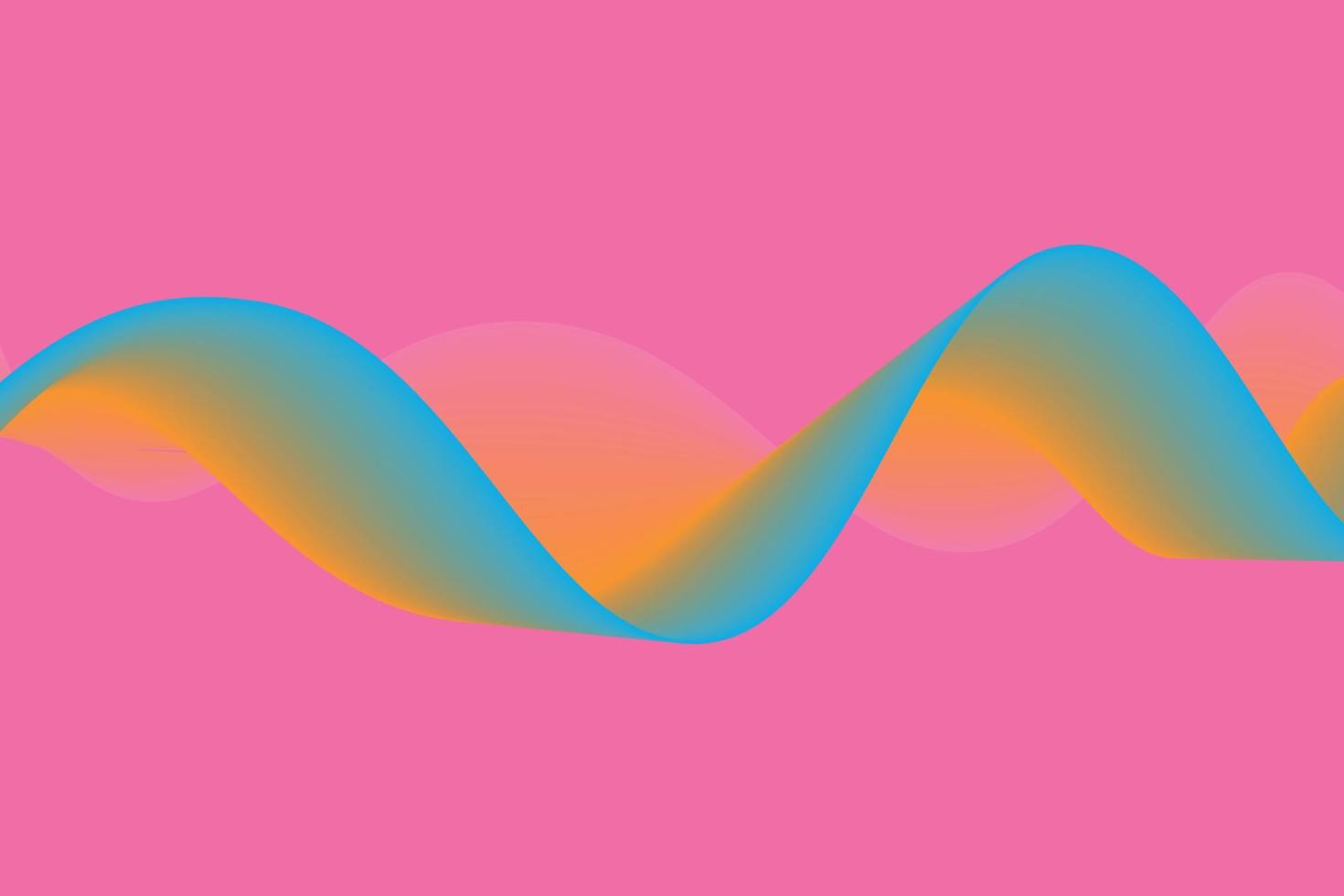 colorful gradient wave line. fluid abstract background. suitable for landing page and computer desktop wallpaper vector