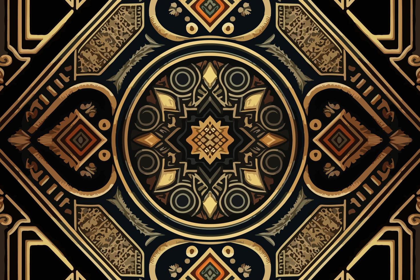 Egyptian geometry pattern old ancient background. Abstract traditional folk antique tribal ethnic graphic line. Ornate elegant luxury vintage retro style. Texture textile fabric ethnic egypt patterns vector
