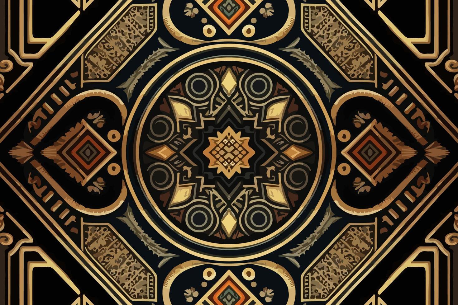 egipcio geometría modelo antiguo antiguo antecedentes. resumen tradicional gente antiguo tribal étnico gráfico línea. florido elegante lujo Clásico retro estilo. textura textil tela étnico Egipto patrones vector