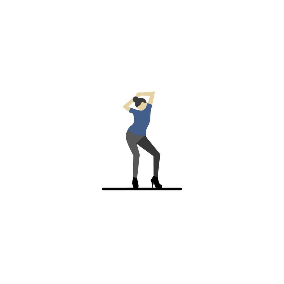 international dance day icon, simple icon dance with elegance concept vector