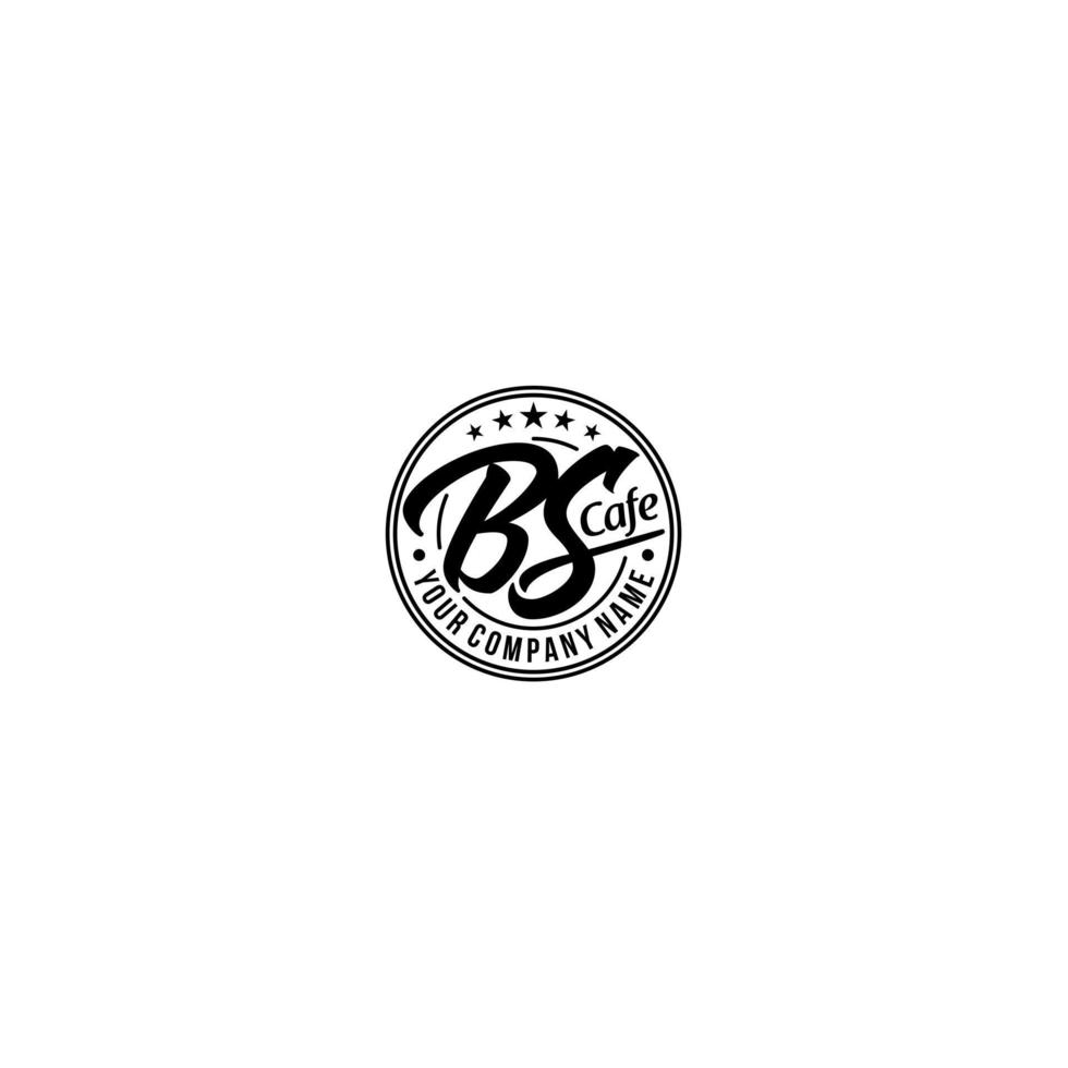 Design the letter BS logo for your company vector