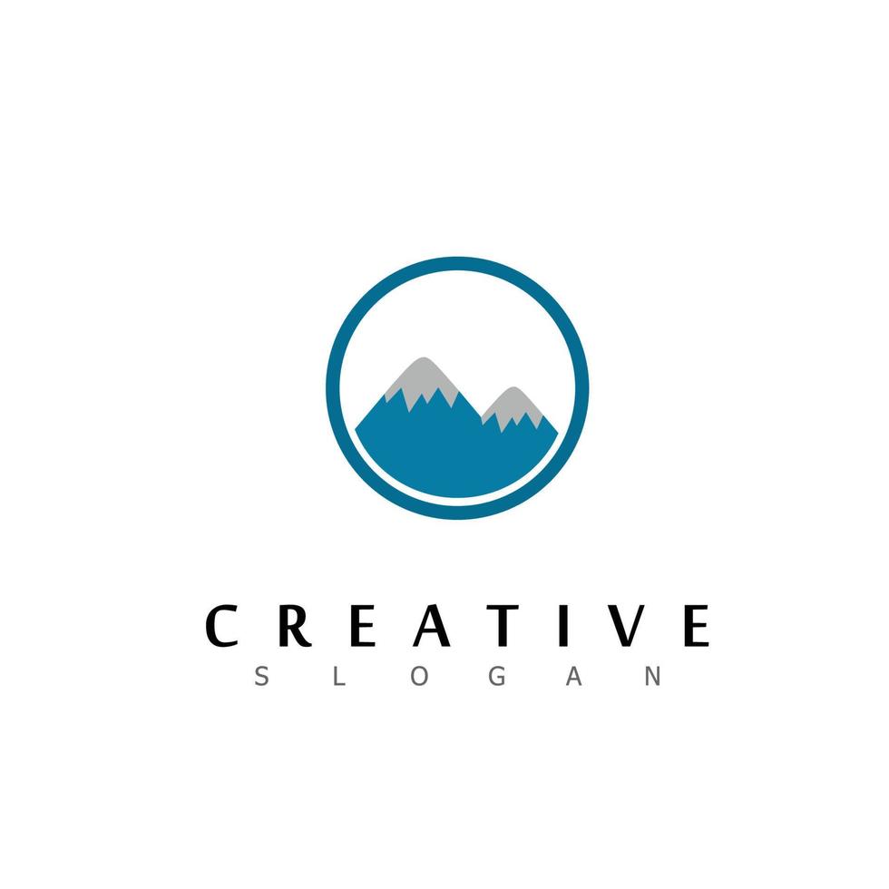 mountain logo nature template logo design symbol vector