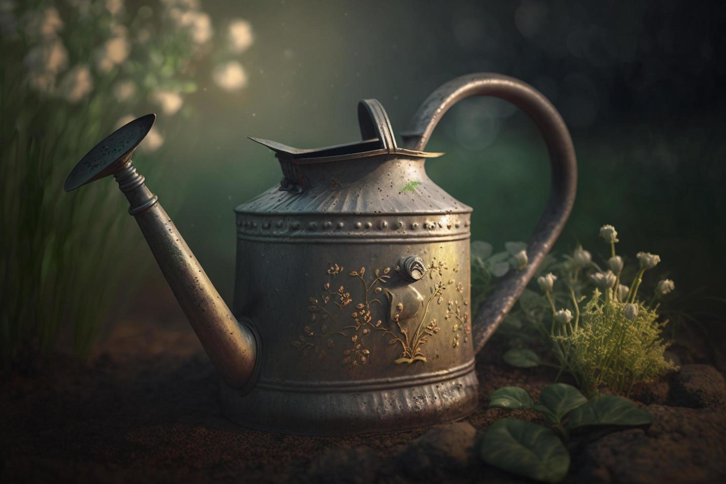 a watering can to represent the field of horticulture and landscaping photo