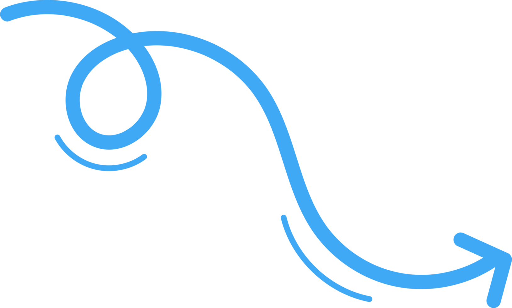 Hand drawn arrow line clip art png