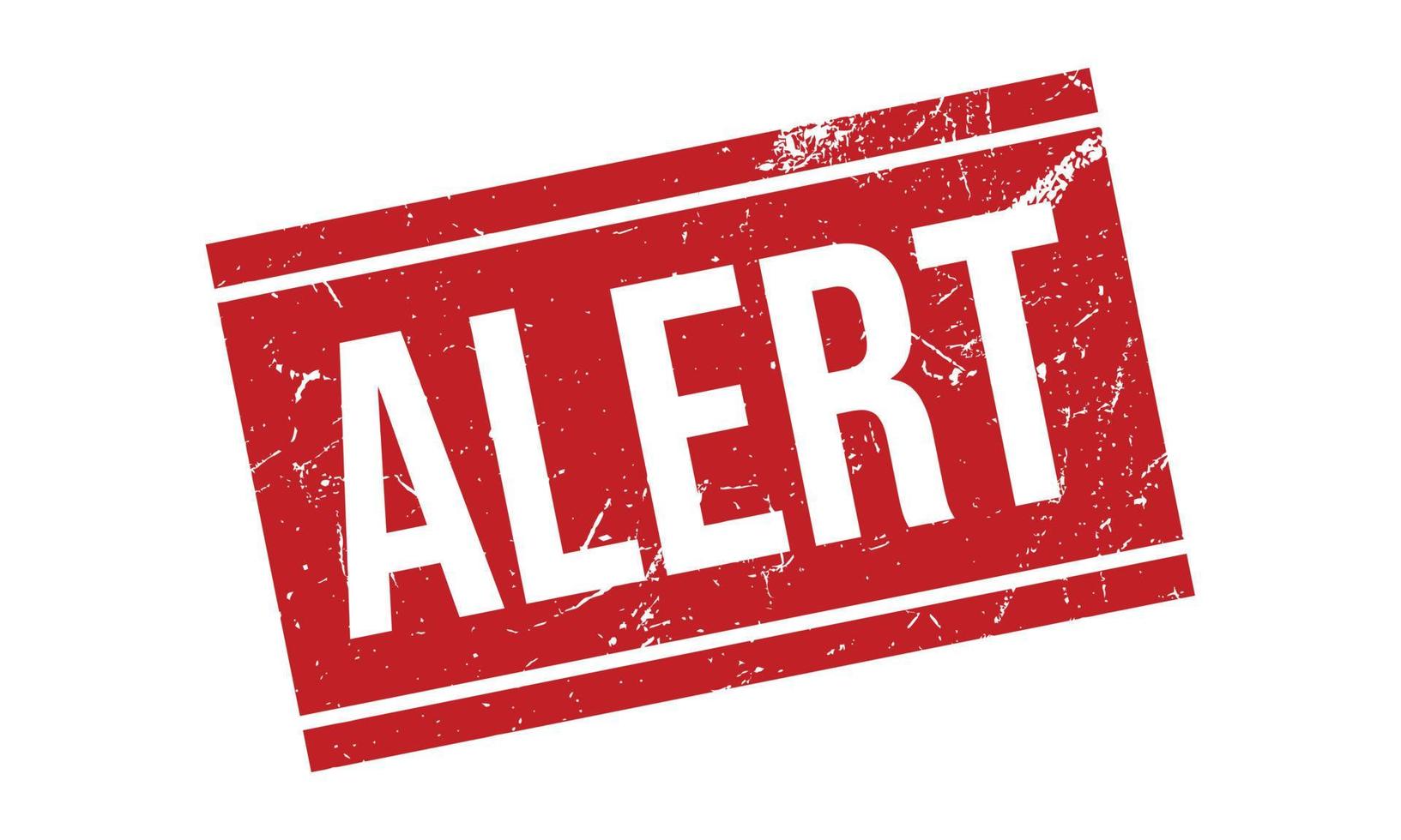 Alert Rubber Grunge Stamp Seal Vector Illustration