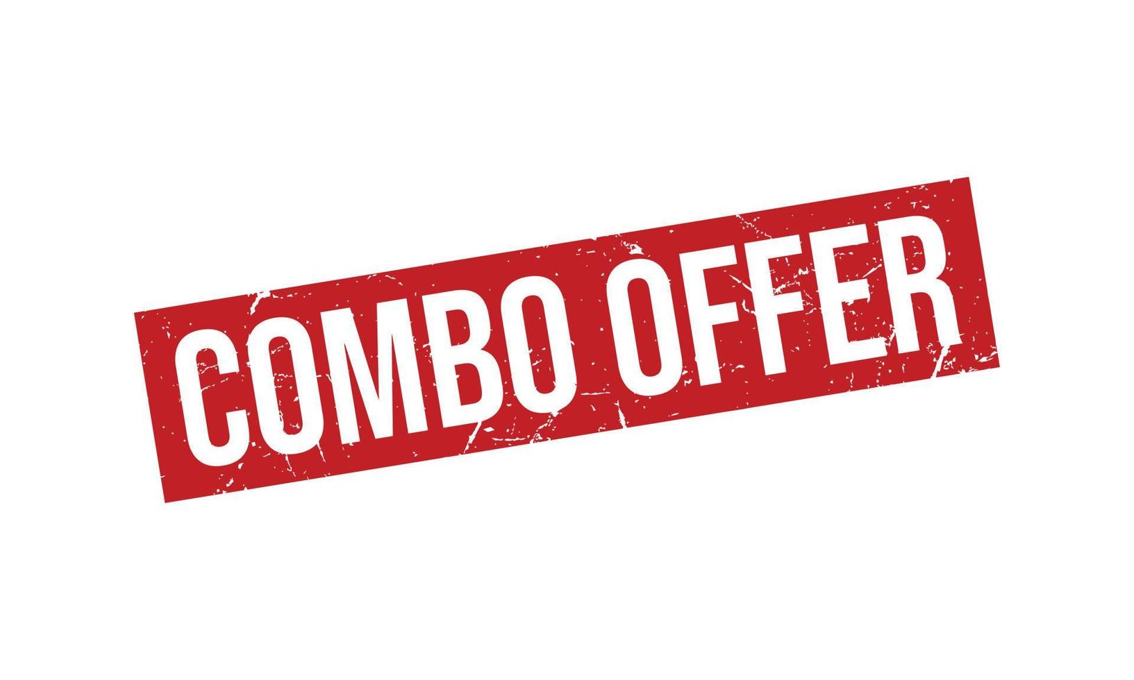 Combo Offer Rubber Stamp. Combo Offer Grunge Stamp Seal Vector Illustration