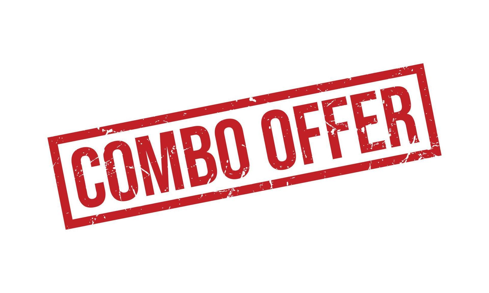 Combo Offer Rubber Stamp. Combo Offer Grunge Stamp Seal Vector Illustration