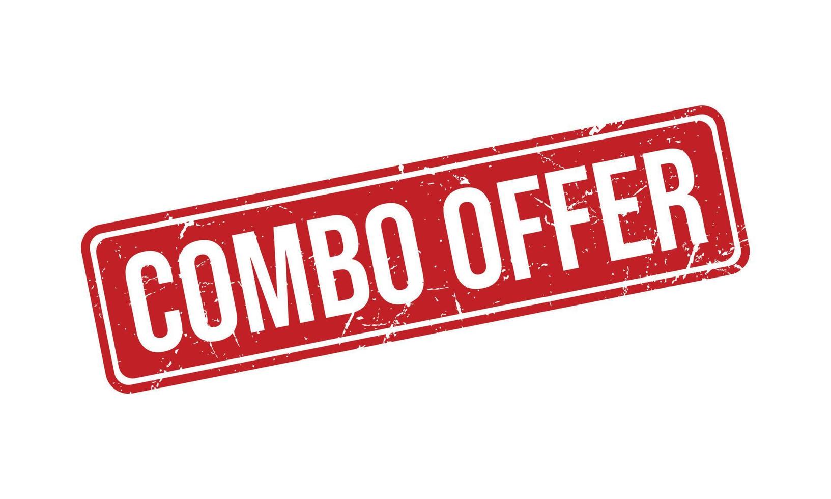 Combo Offer Rubber Stamp. Combo Offer Grunge Stamp Seal Vector Illustration