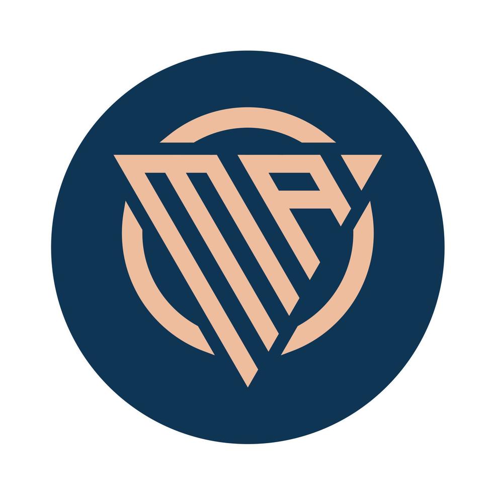 Creative simple Initial Monogram MA Logo Designs. vector