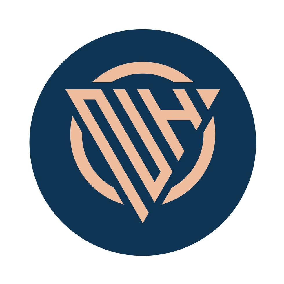 Creative simple Initial Monogram NH Logo Designs. vector