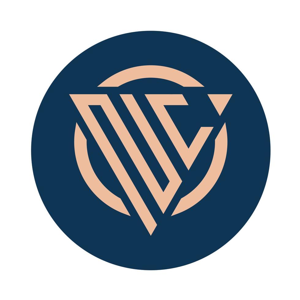 Creative simple Initial Monogram NC Logo Designs. vector