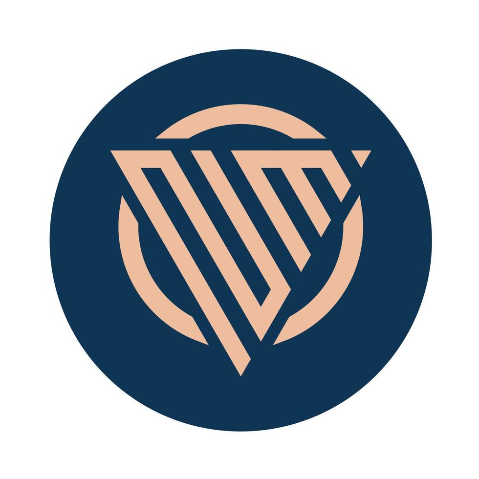Creative simple Initial Monogram NM Logo Designs. vector