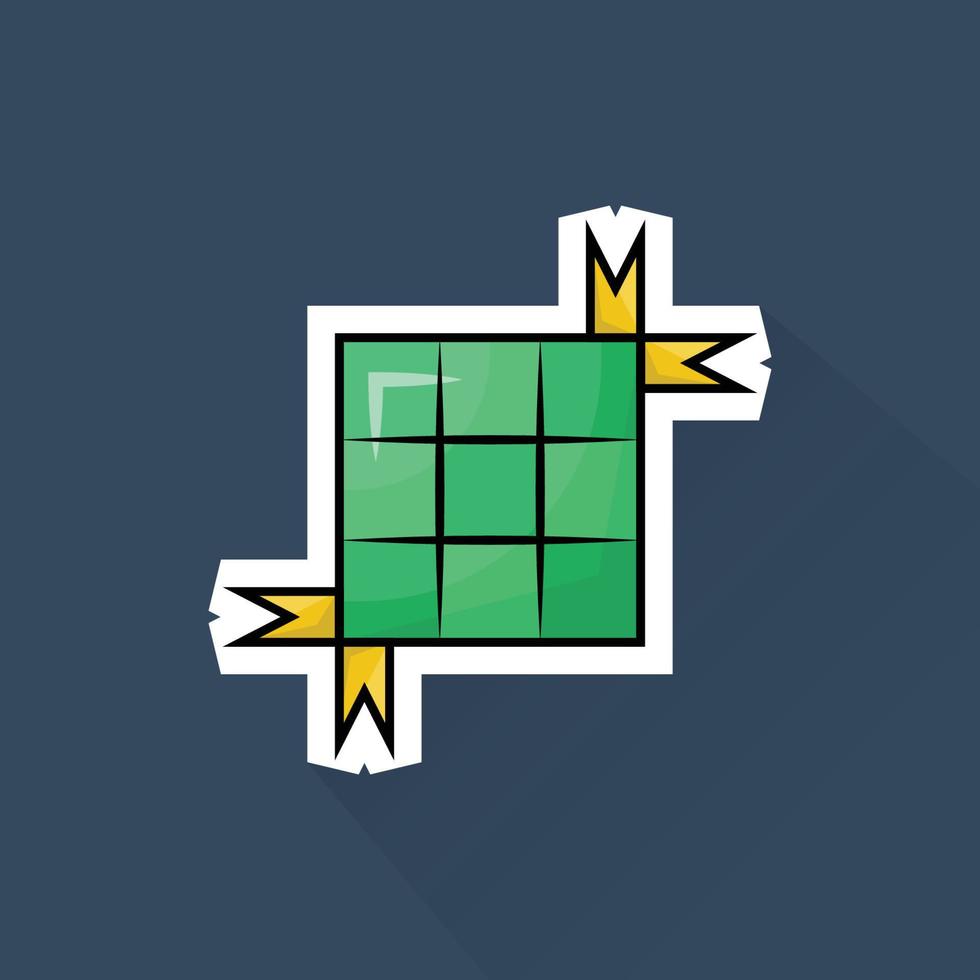 Illustration of Rhombus in Flat Design vector