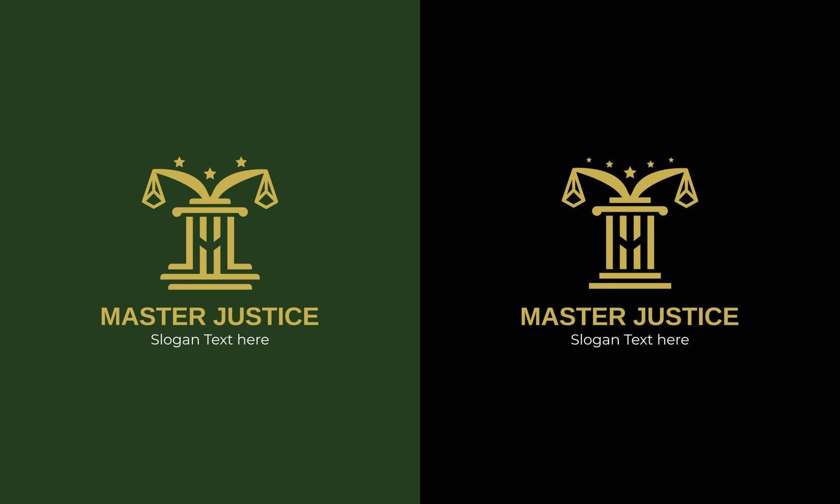 Letter M Law Firm Logo vector