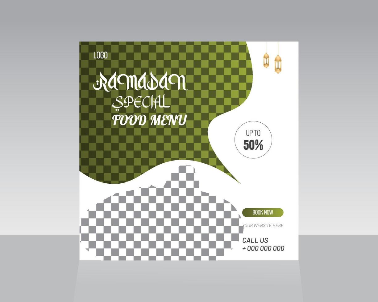 Social Media Post Template vector