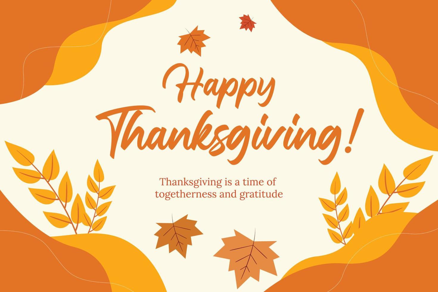 Happy Thanksgiving Editable Modern Vector Template